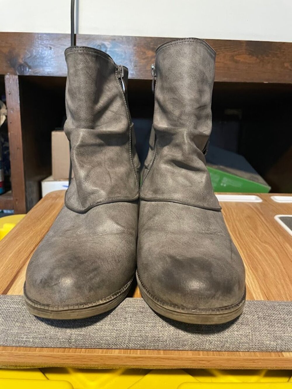 Kadi Maya Grey Ankle Boots